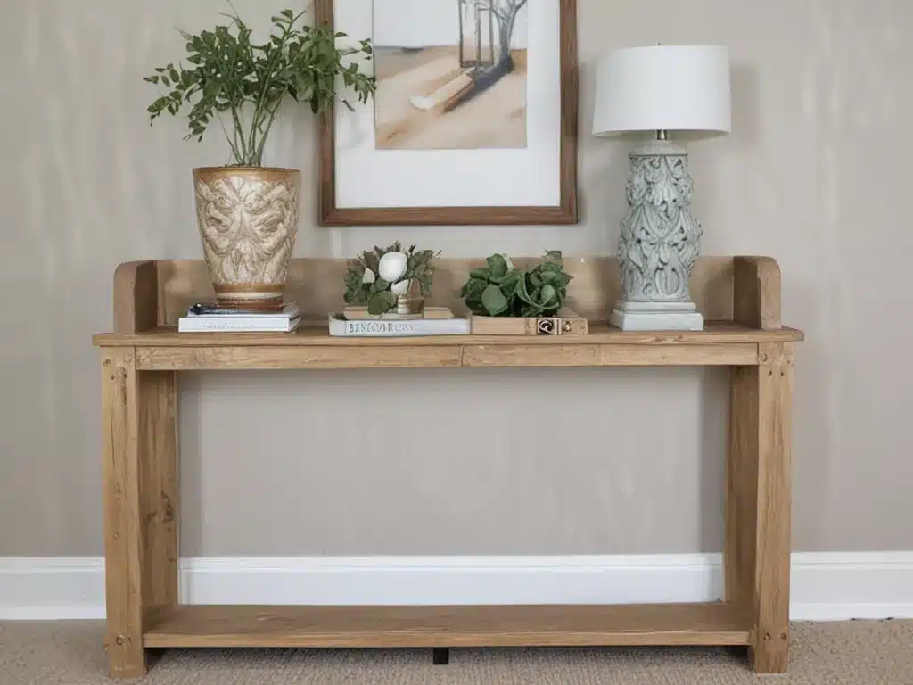 Create An Inviting Entryway With A DIY Console Table