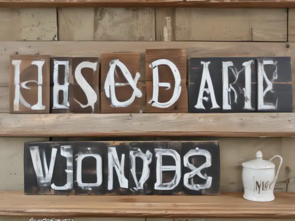 Add Farmhouse Charm With Distressed Wooden Signs