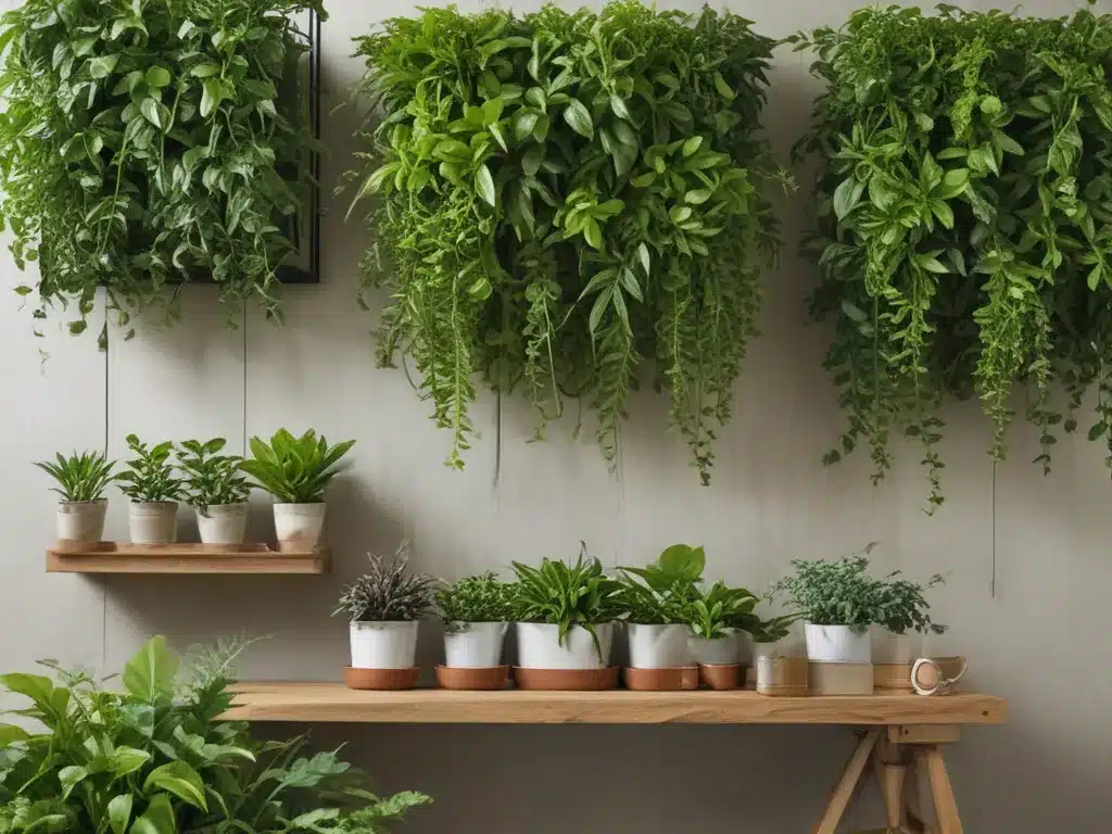 Add Greenery To Your Space With Live Plants And Vertical Gardens