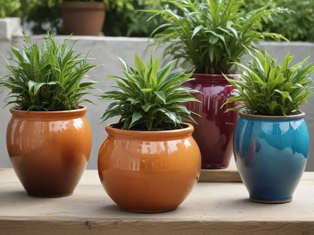 Add an Air of Mystery with Plants in Gorgeous Glazed Pots