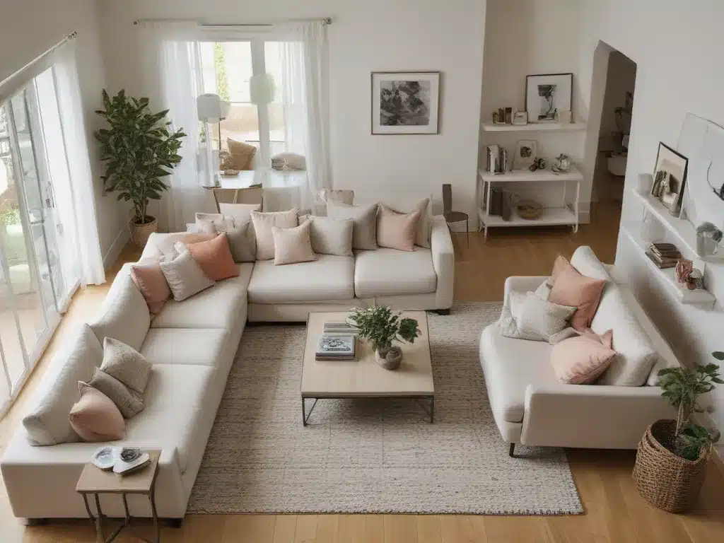 Arrange Furniture Diagonally to Open Up Rooms