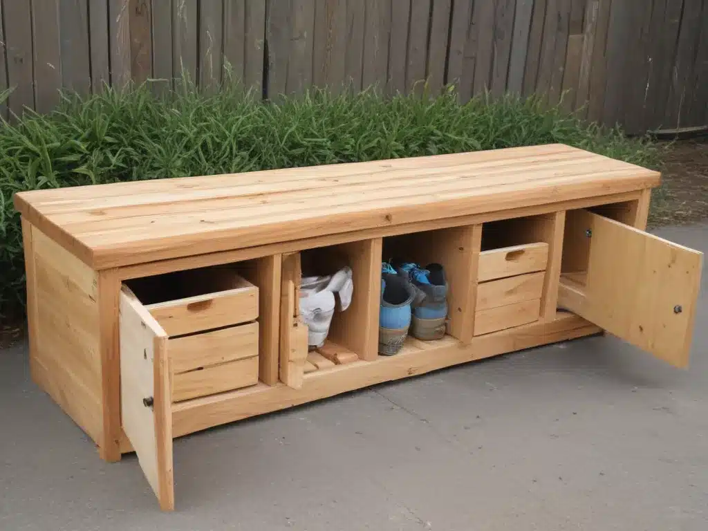 Benches With Storage Double as Extra Seating