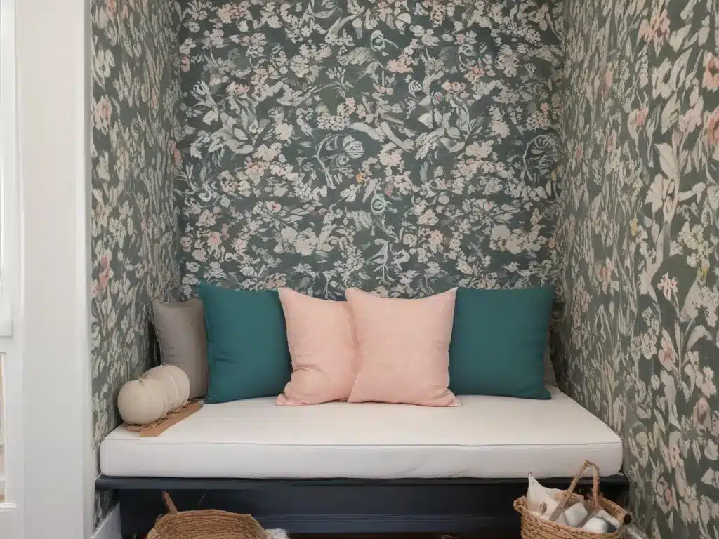 Build A Cozy Reading Nook With Removable Wallpaper