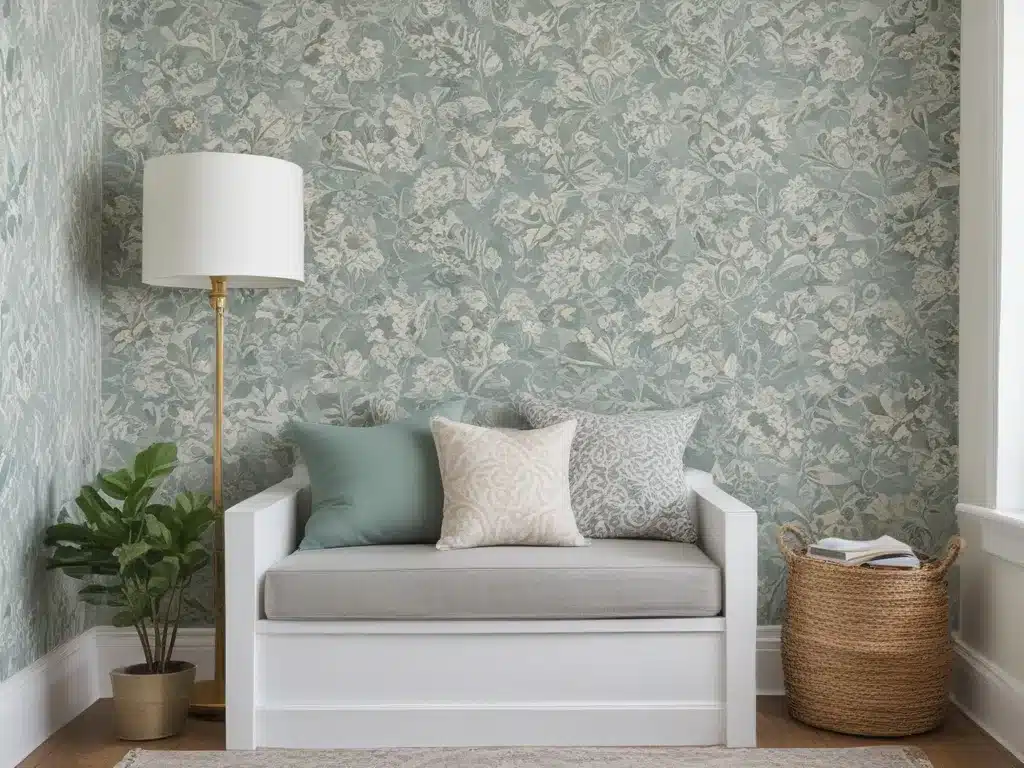 Build A Relaxing Reading Nook With Removable Wallpaper