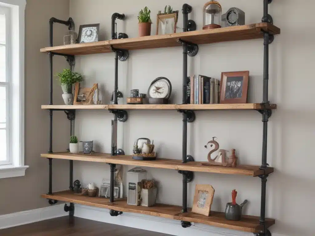 Build Industrial Pipe Shelving for Urban Loft Style