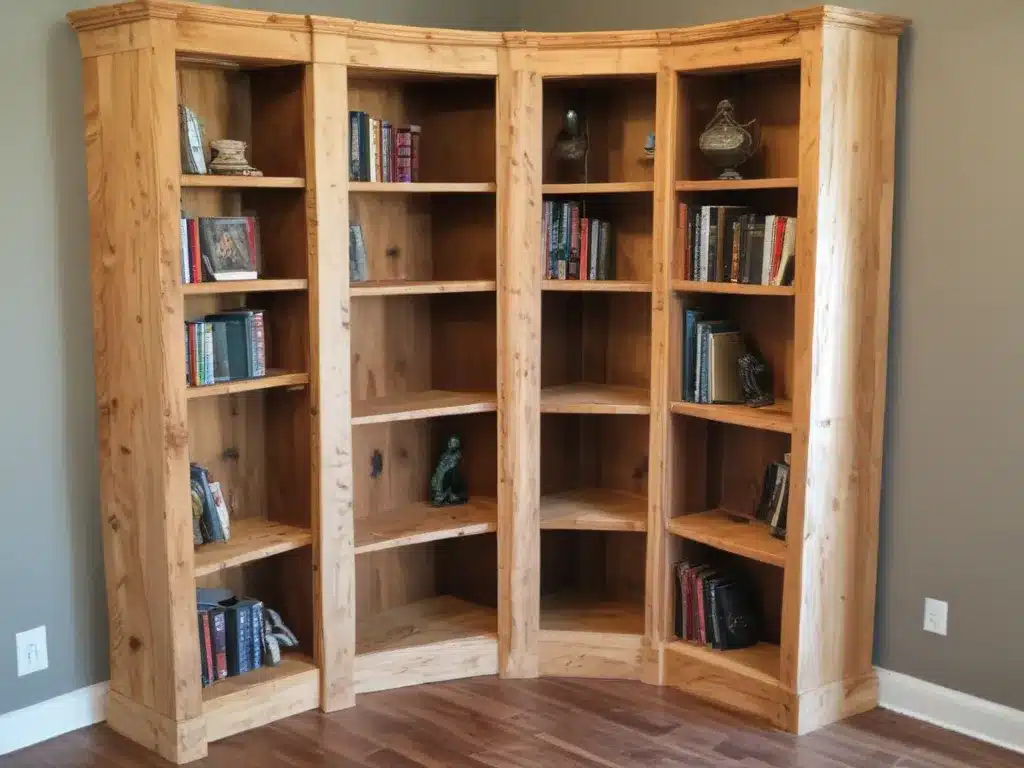 Build a Custom Corner Bookcase from Salvaged Wood