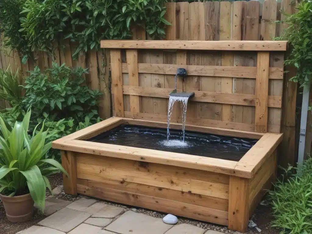 Build a Custom Water Feature from Salvaged Materials in Your Yard