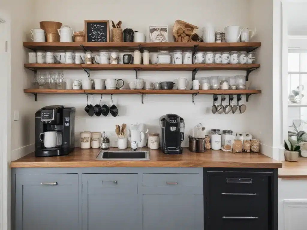 Coffee Bar Ideas for Small Kitchens