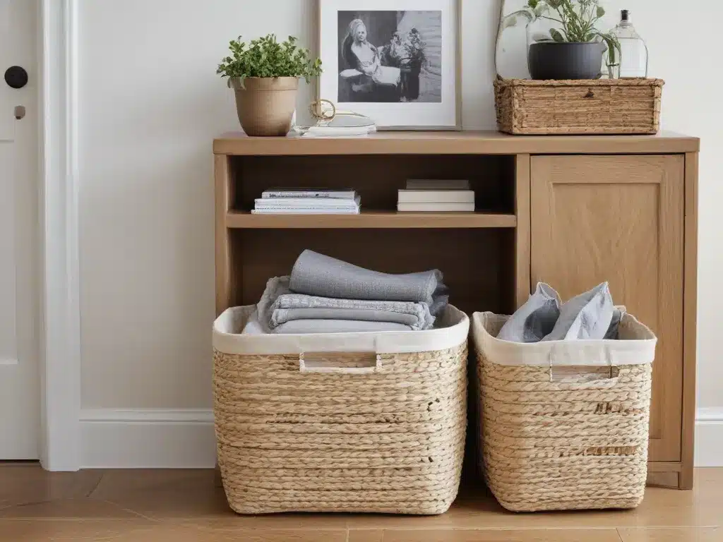 Conceal Clutter With Stylish Baskets and Bins