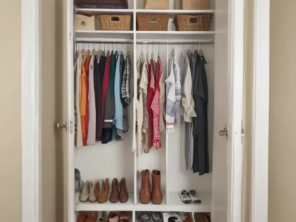 Conquer Clutter in a Small Hall Closet