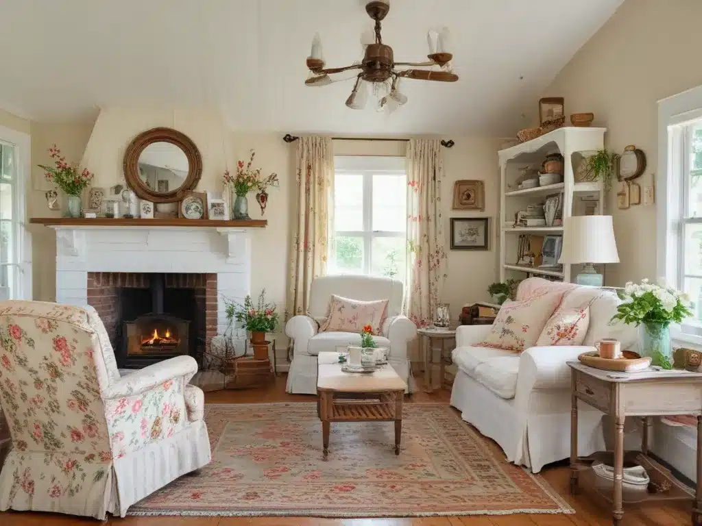 Cozy Cottage Style With Floral Accents and Vintage Finds