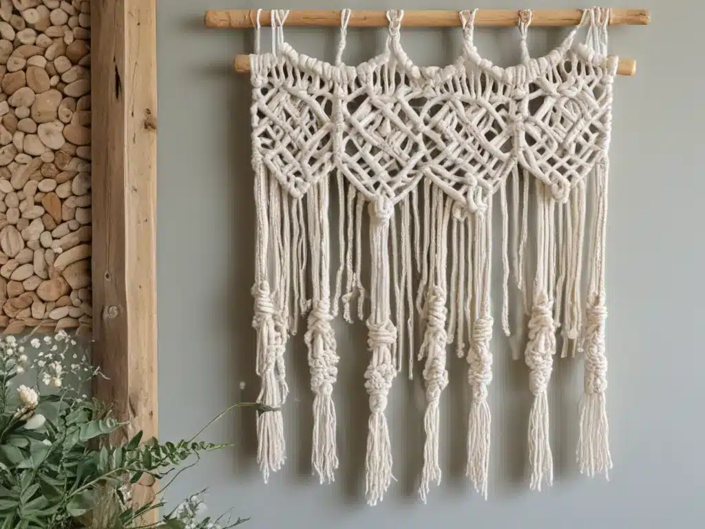 Craft A Chic Macrame Wall Hanging With Driftwood