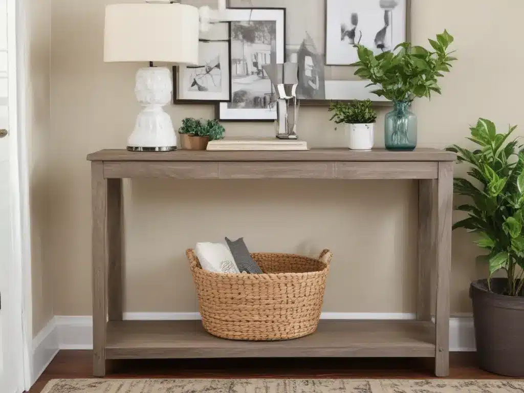 Craft An Inviting Entryway Console Table