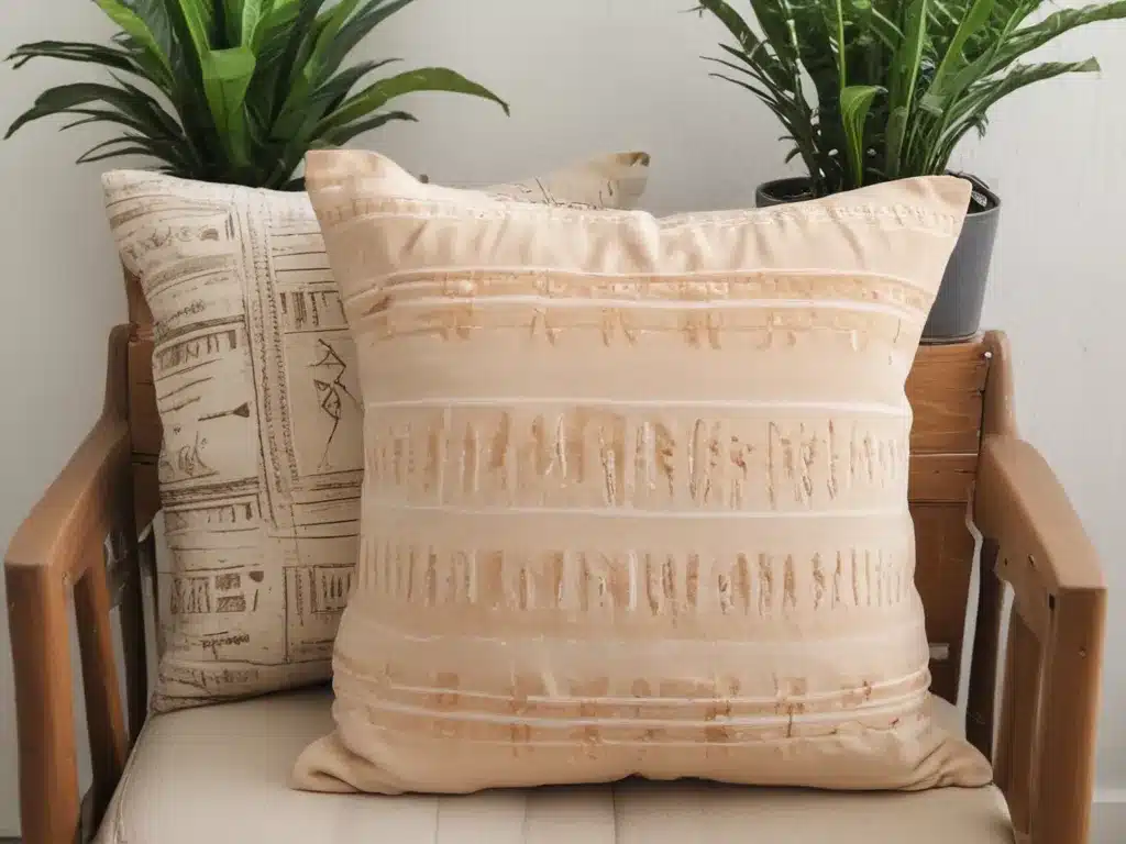 Craft Mudcloth Pillow Covers with Fabric Dye