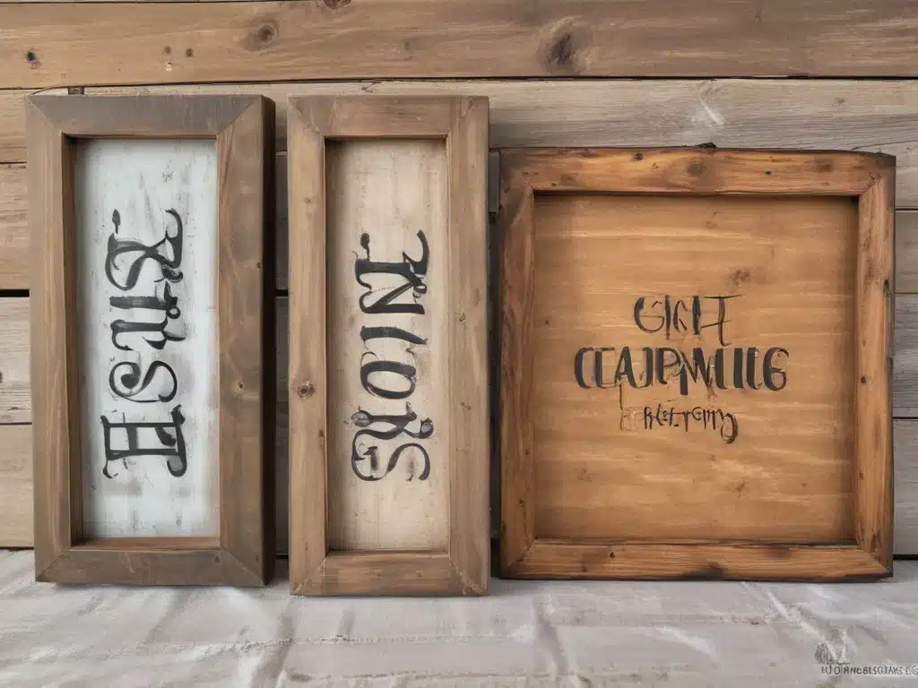 Craft Rustic Wood Signs with Burnt Edges for Farmhouse Style