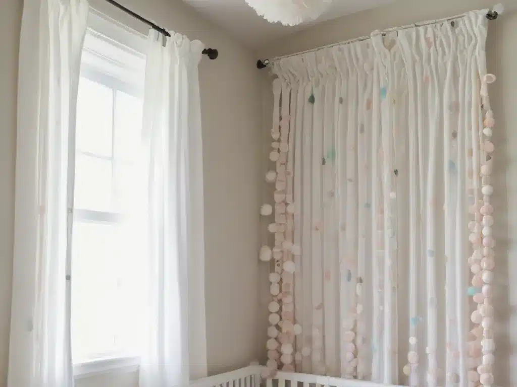 Craft Whimsical Pom Pom Curtains for the Nursery