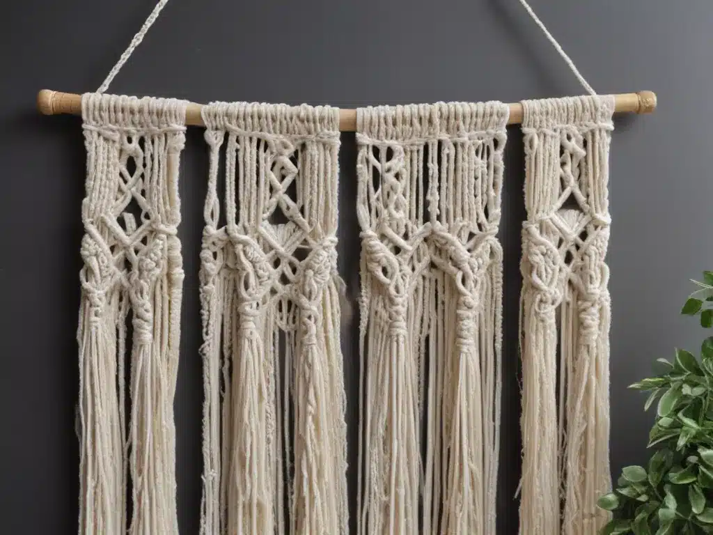 Craft a Macrame Wall Hanging with Natural Fibers