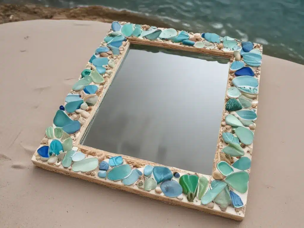 Craft a Mirror Frame with Sea Glass and Resin
