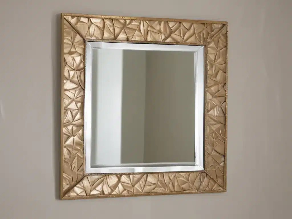 Craft an Accent Mirror with Metallic Frame Details