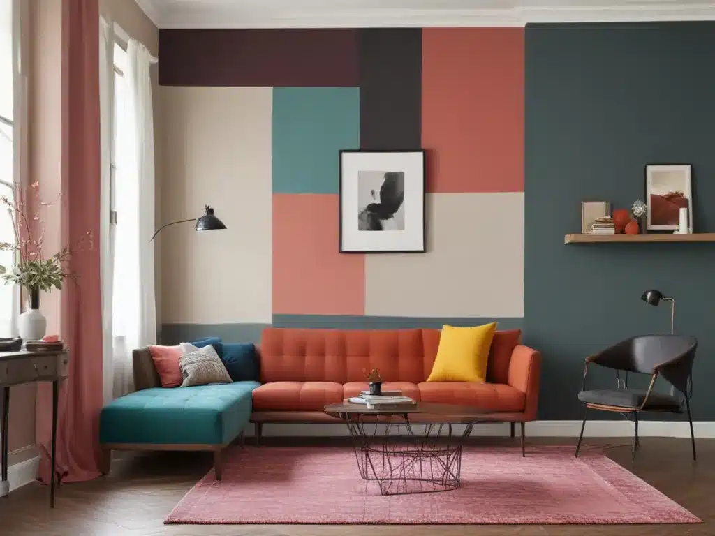 Create Drama With Color-Blocked Walls