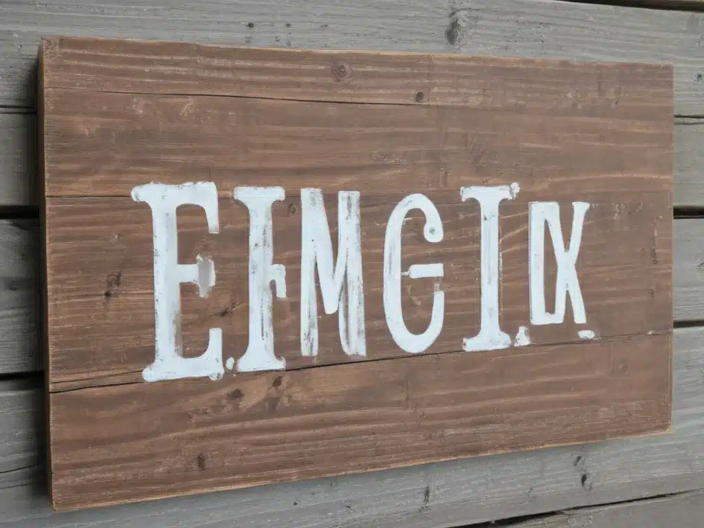 Create Handmade Signs with Distressed Wood