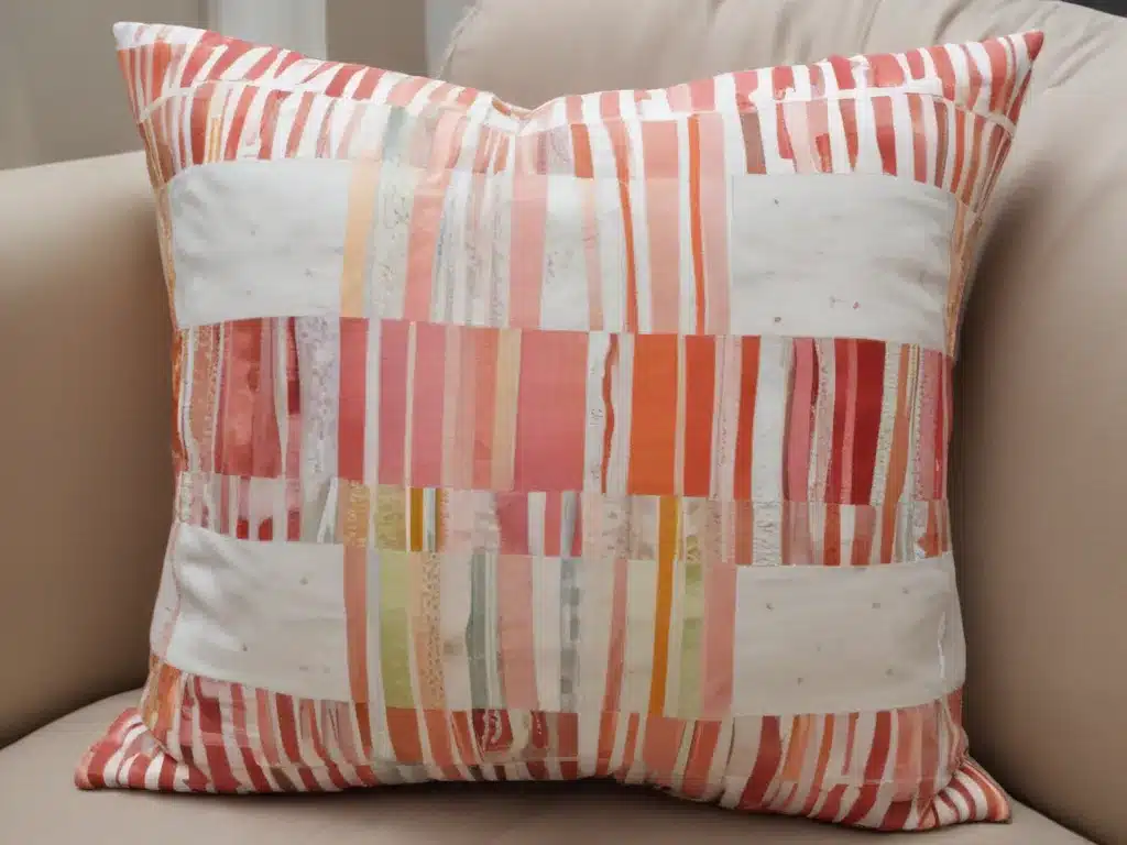 Create Unique Throw Pillow Covers from Fabric Scraps
