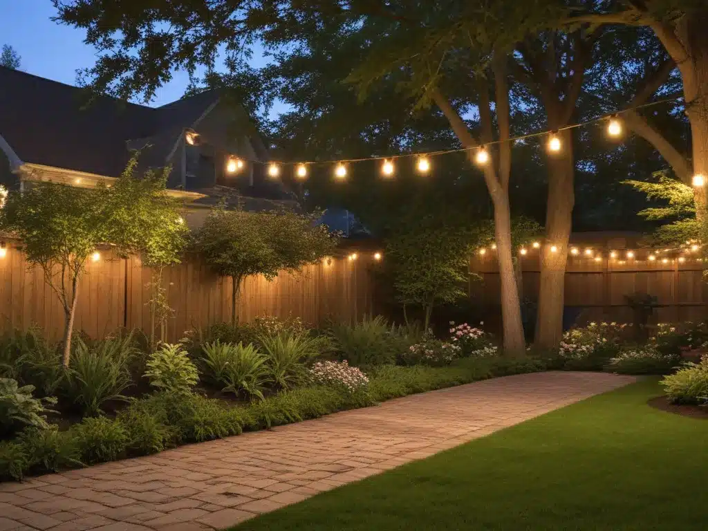 Create an Outdoor Oasis with Backyard Lighting
