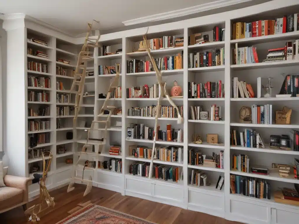 Custom Bookshelves Provide Storage and Style