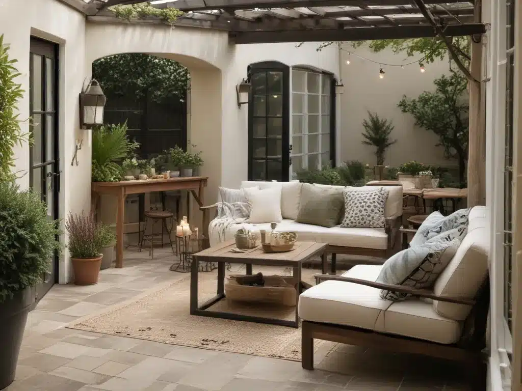 Design a Cozy Courtyard Space for Outdoor Entertaining
