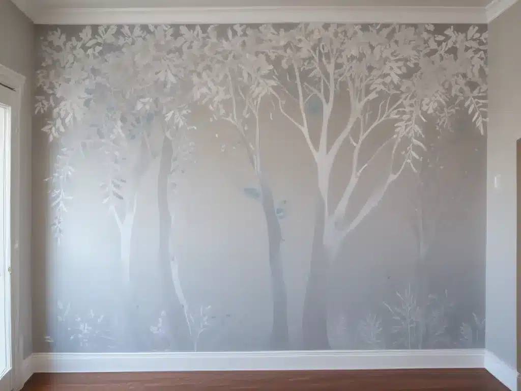 Design a Unique Wall Mural with Paint and Frosted Film