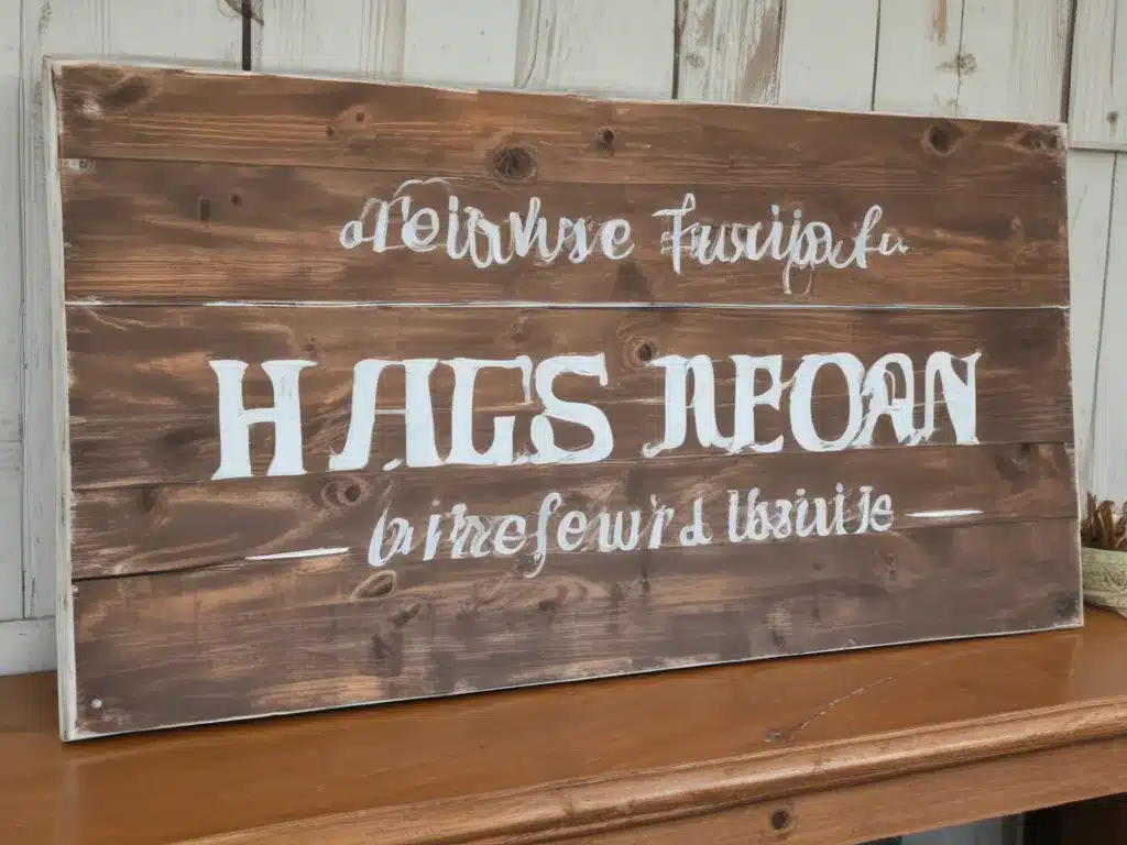 Distress and Stain a Farmhouse-Style Sign