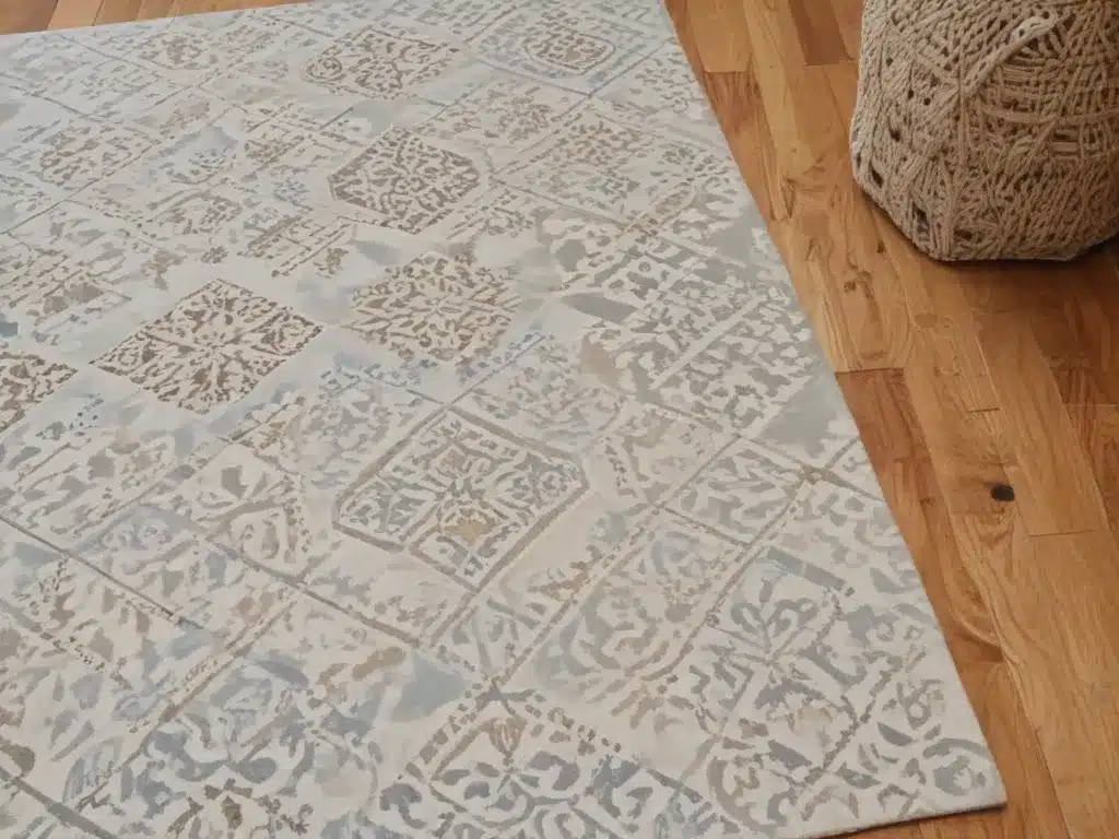 Freshen Up Your Floors With Stenciled Area Rugs