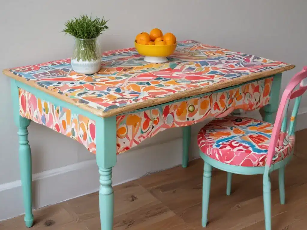 Give Furniture a Makeover with Colorful Painted Patterns