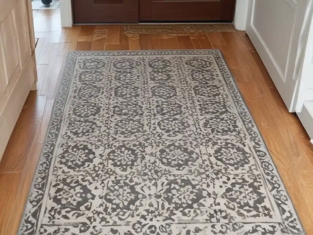 Give Tired Floors New Life With Stenciled Area Rugs