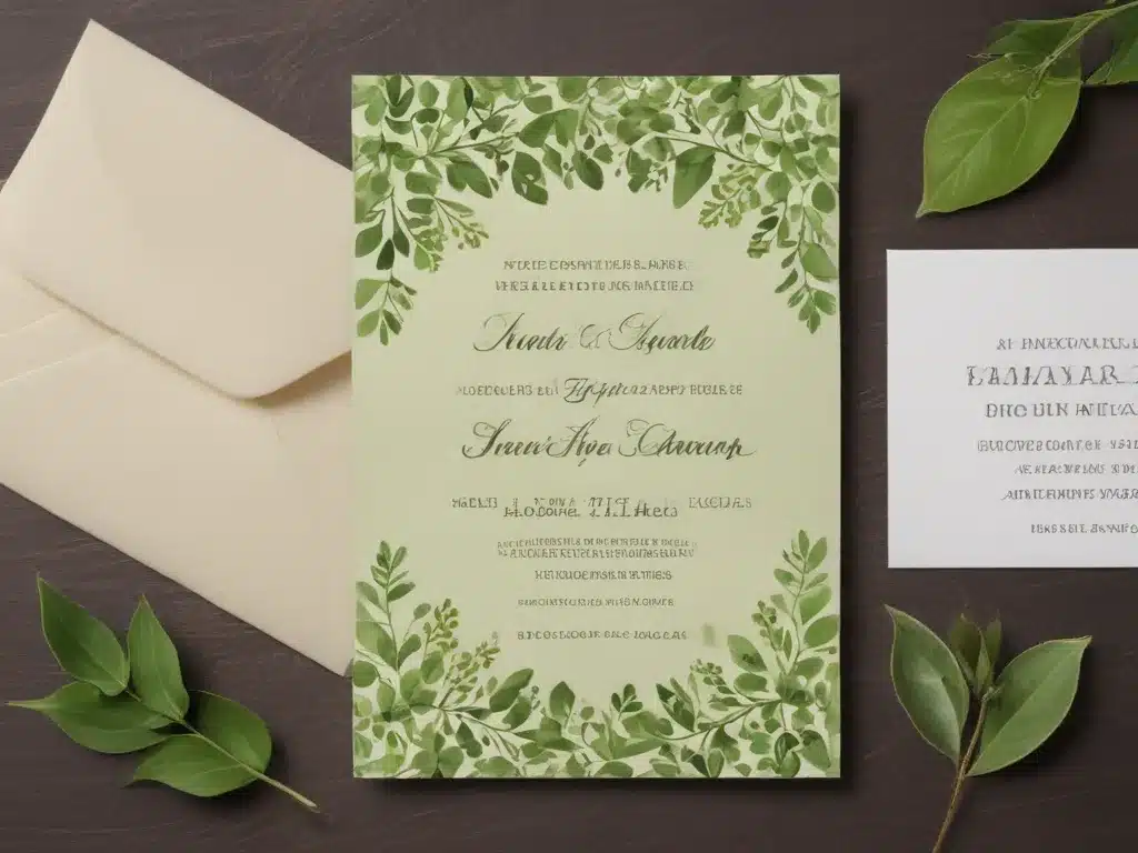 Go Digital For Greener Invitations And Cards