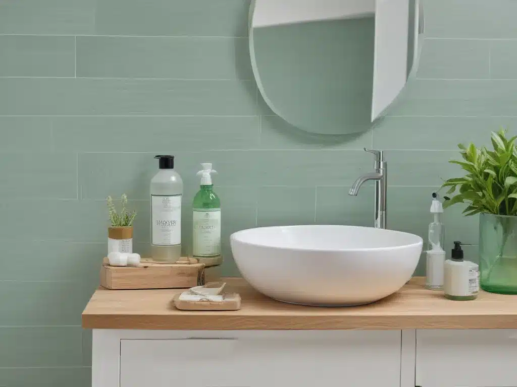 Green Your Bathroom With Low-Flow Fixtures And Natural Cleaning Products