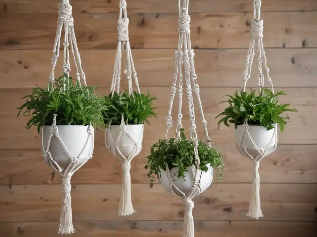 Incorporate Greenery With Macrame Plant Hangers