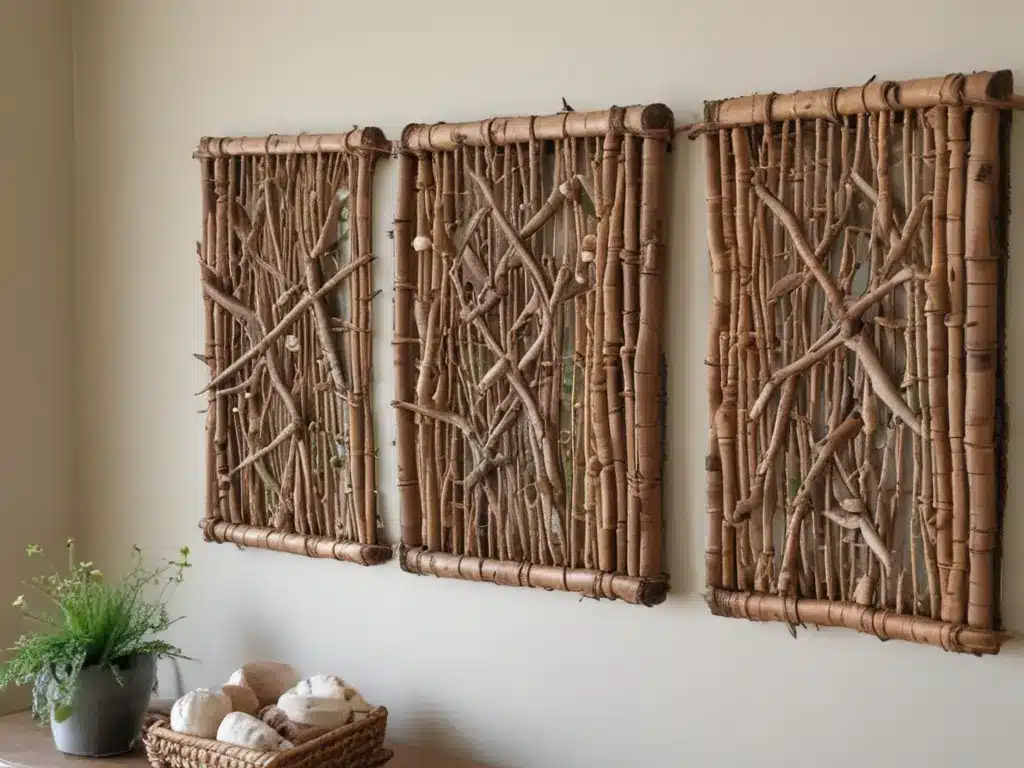 Incorporate Nature with Woven twig Wall Hangings