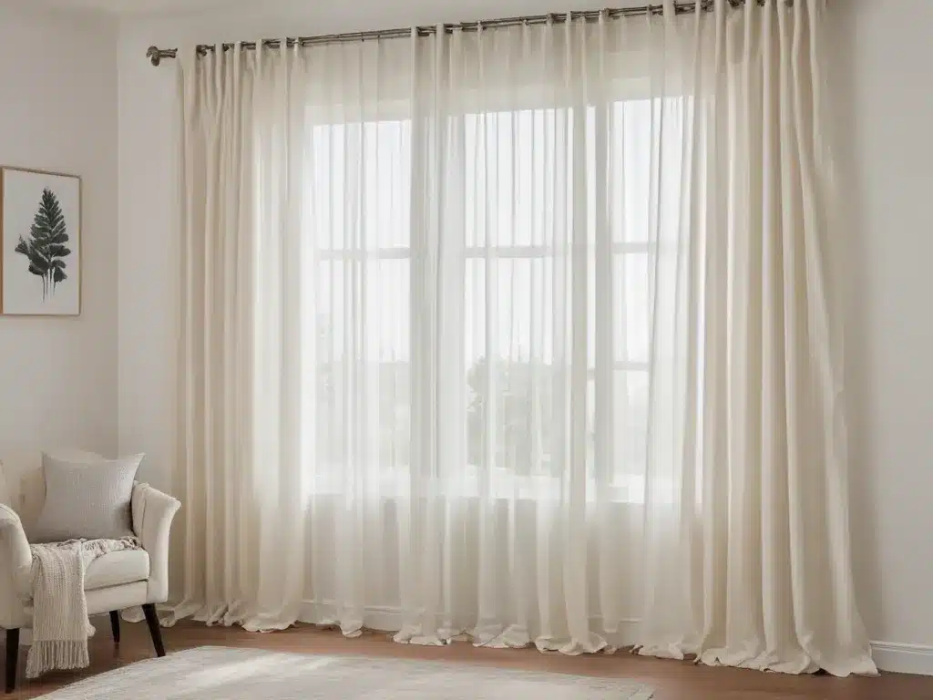 Lighten and Brighten for Spring With Sheer Curtains and Drapes