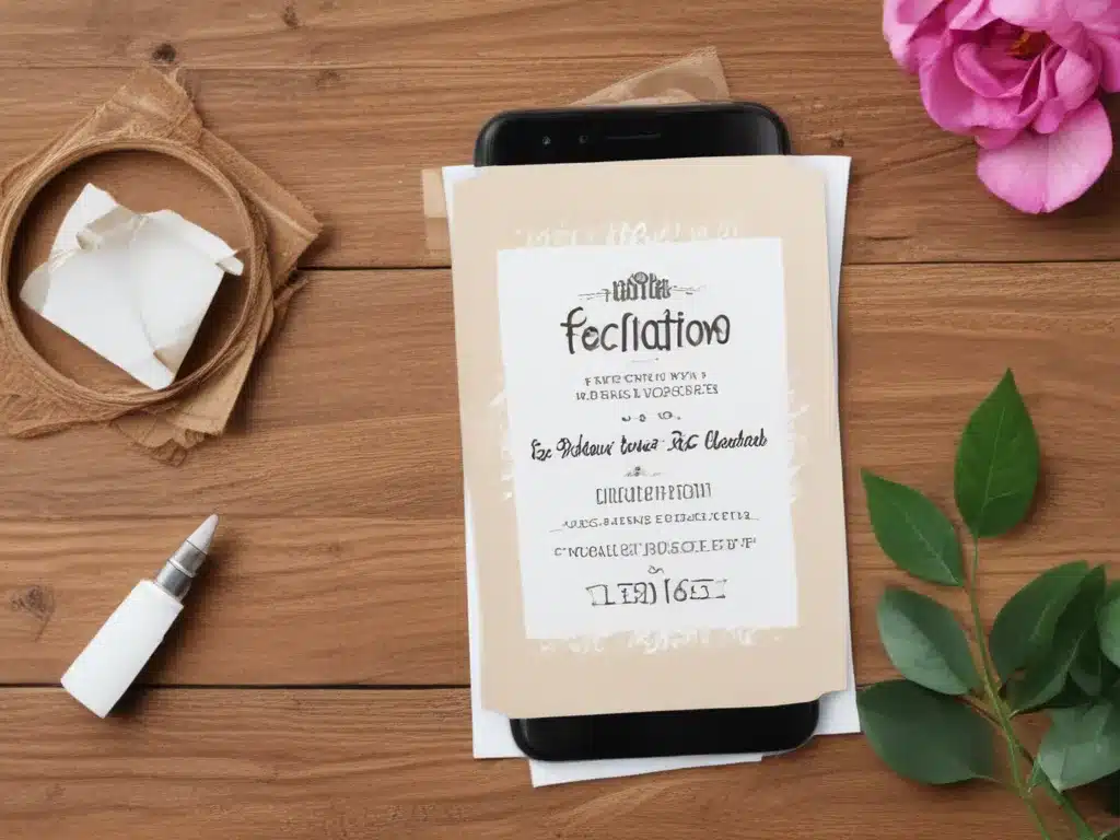 Minimize Waste With Digital Invitations and Cards