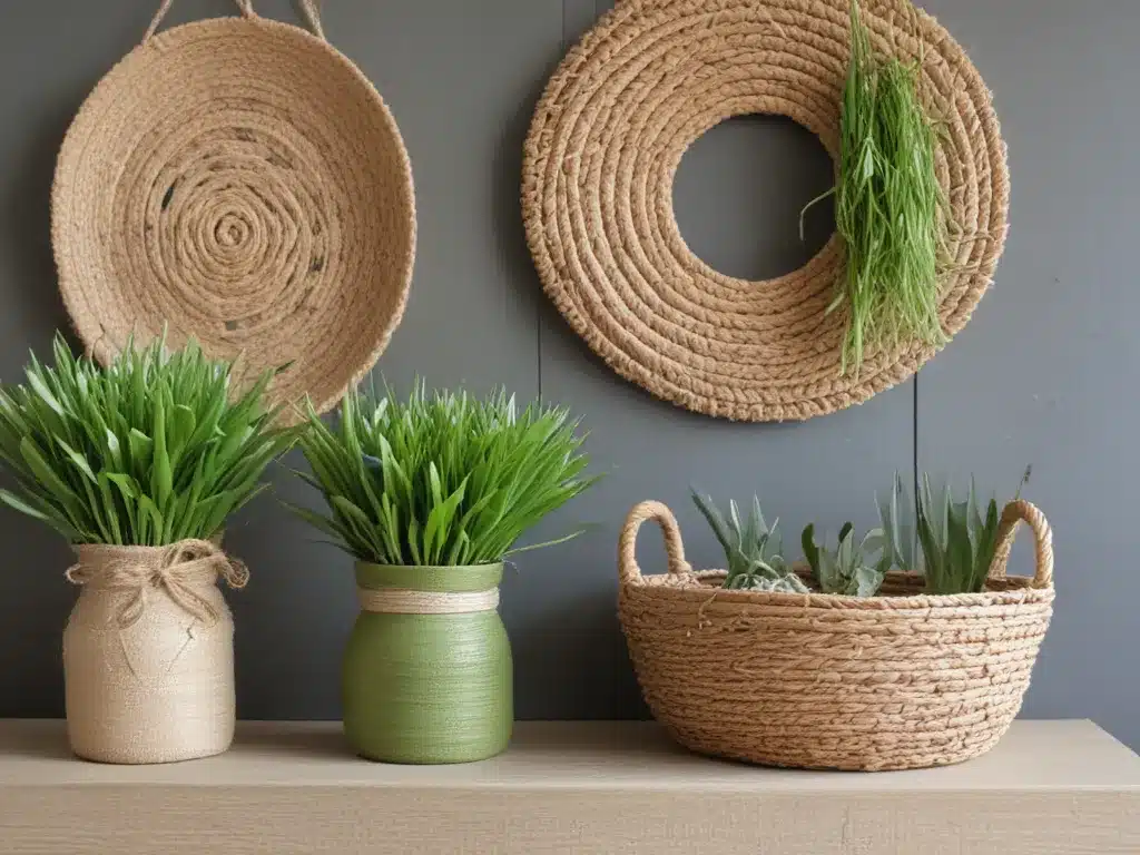 Natural Materials Like Jute, Seagrass and Raffia Make Great Spring Accents