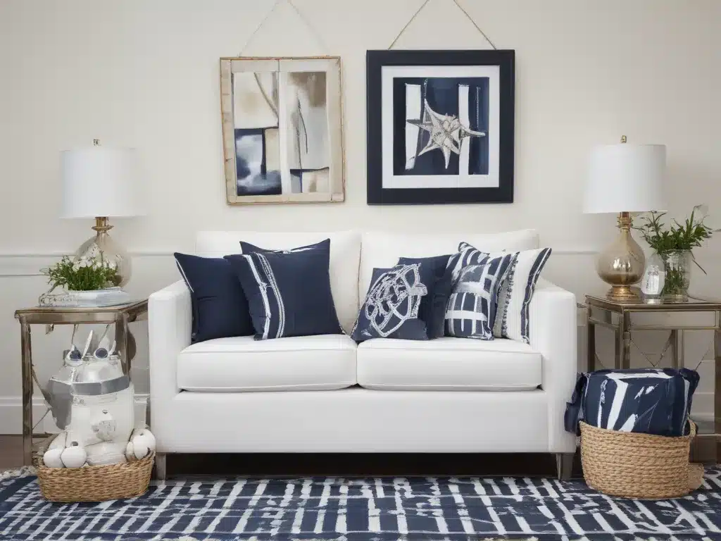Navy Blues, Whites and Metallics for Nautical Inspired Style