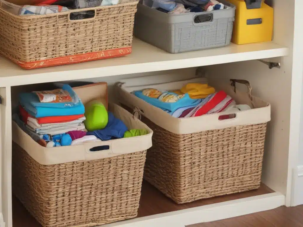 Organize Clutter Prone Areas With Baskets and Bins