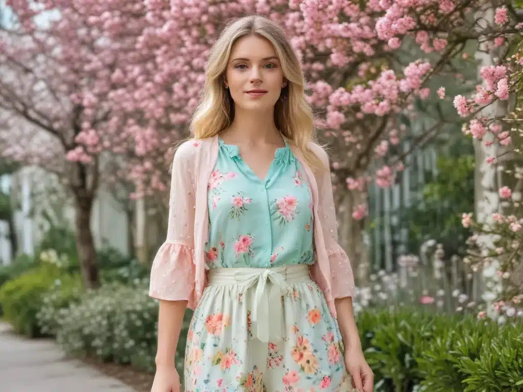 Pastels and Florals for a Springtime Feeling