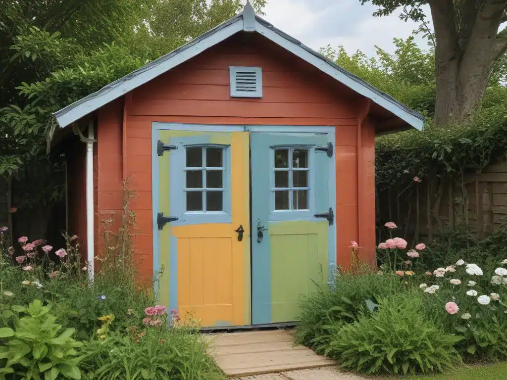 Pretty Up Your Garden Shed with a Fresh Coat of Paint