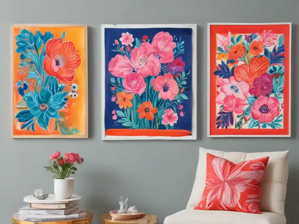 Punch Up Your Walls With Colorful Gallery Art