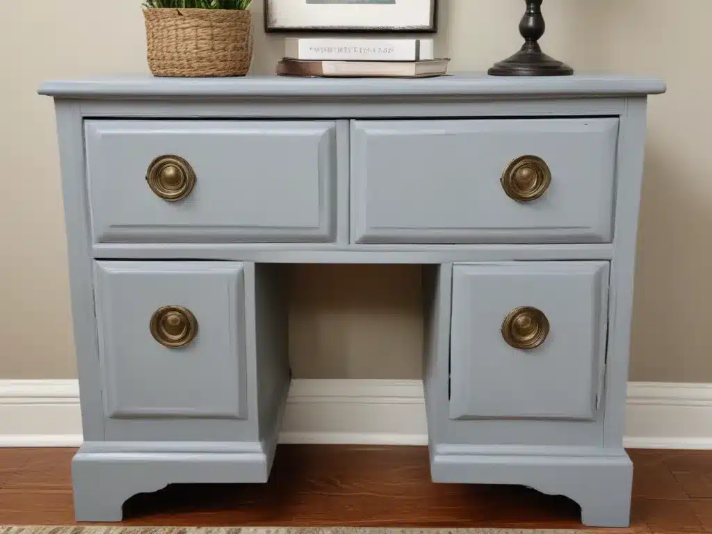 Refresh Drab Furniture With New Paint and Hardware