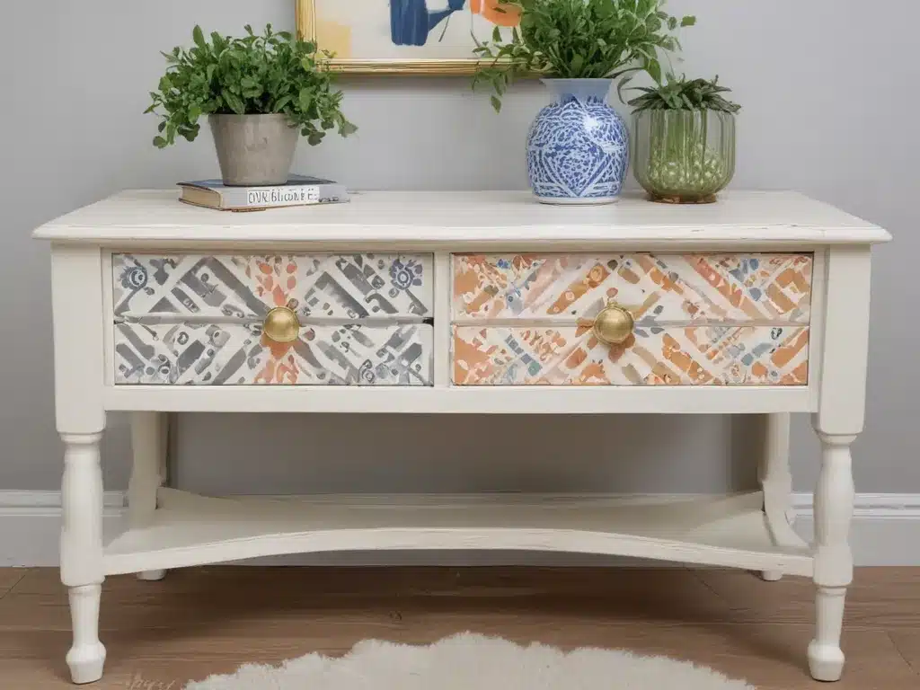 Refresh Furniture with Painted Patterns and Shapes