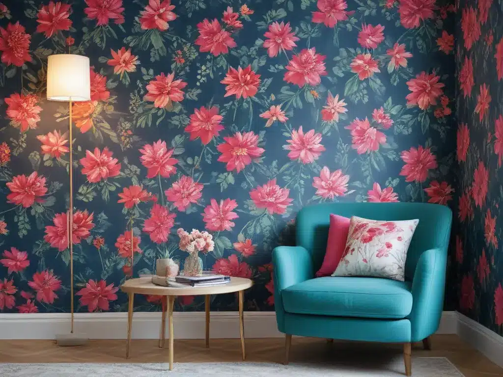 Refresh Tired Rooms With Vibrant Wallpaper