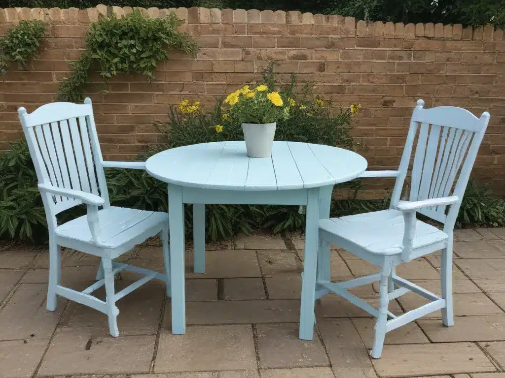 Refresh Wooden Garden Furniture with a Fresh Coat of Paint